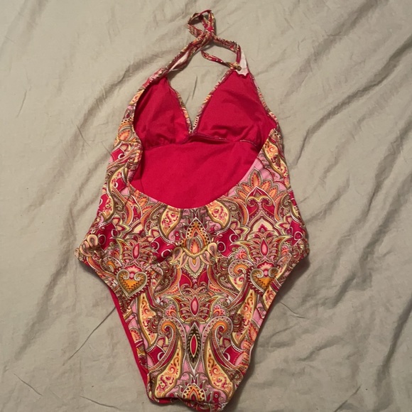 👙GORGEOUS🌈OLD NAVY PAISLEY ONE PIECE SWIMSUIT LG - Picture 4 of 5